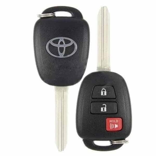 Oem OEM: NEW: 2012-2017 Toyota Prius C / 3-Button Remote Head Key / PN: 89070-52F60 / HQ12BDM (G Chip) RHK-TOYOTA-BDMG3 - main